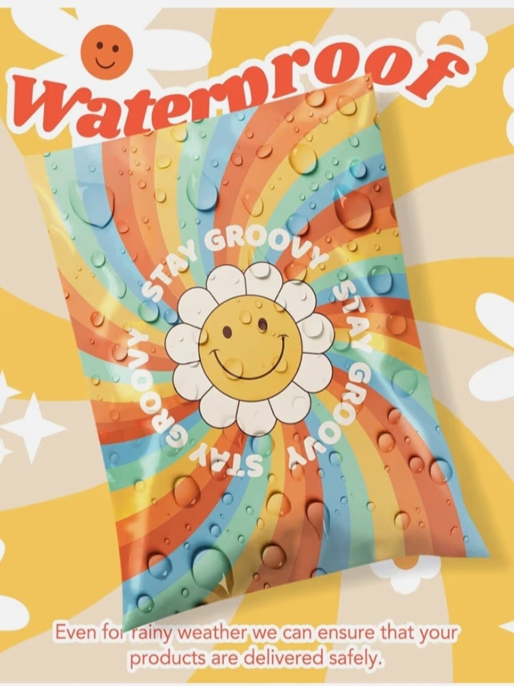 Stay Groovy Poly Mailers 6x9 - Picture 2 of 3